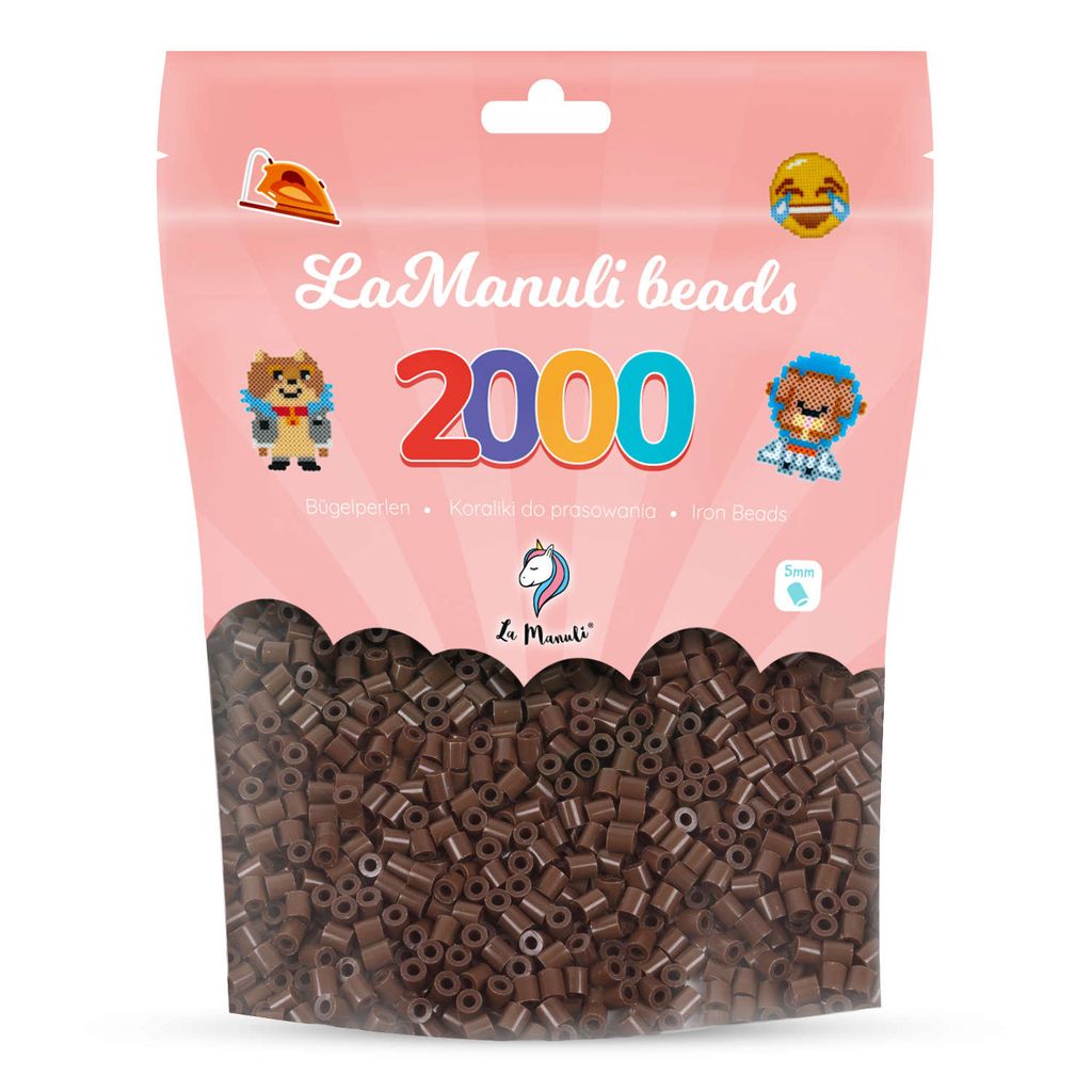 La Manuli Korálky nažehlovací Tmavě hnědá 2000 Midi Ø 5 mm Obrázek produktu 