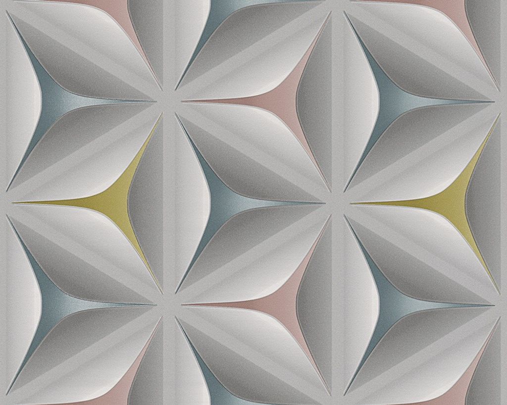 A.S. Création Vliestapete Move your Wall, blau, grau, rosa, Produktbild 