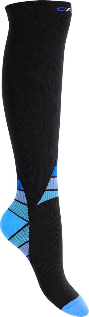 CFLEX Sportsocken für Männer und Frauen (1 Paar) Hohe Kompressionssocken - Schwarz Blau