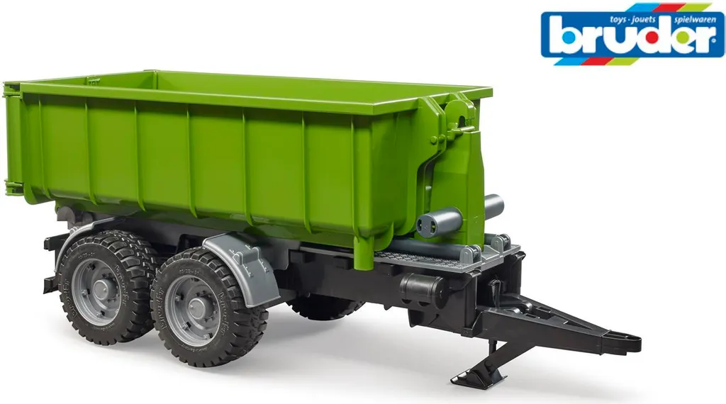 Accessoire tracteur Bruder wagon vert 1:16 pour transporter du sable