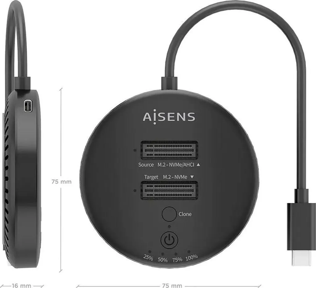 Récupérer Données SSD M.2 avec le Boîtier AISENS USB 3.2 Gen 2 Type-C