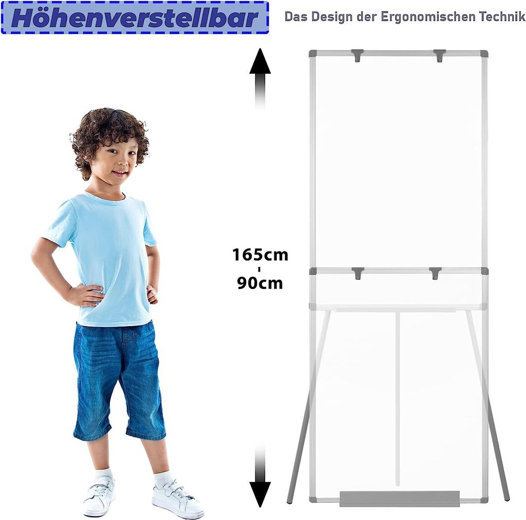 Flip Chart Magnetická tabule Flip Charts Multifunkční bílá Obrázek produktu 5