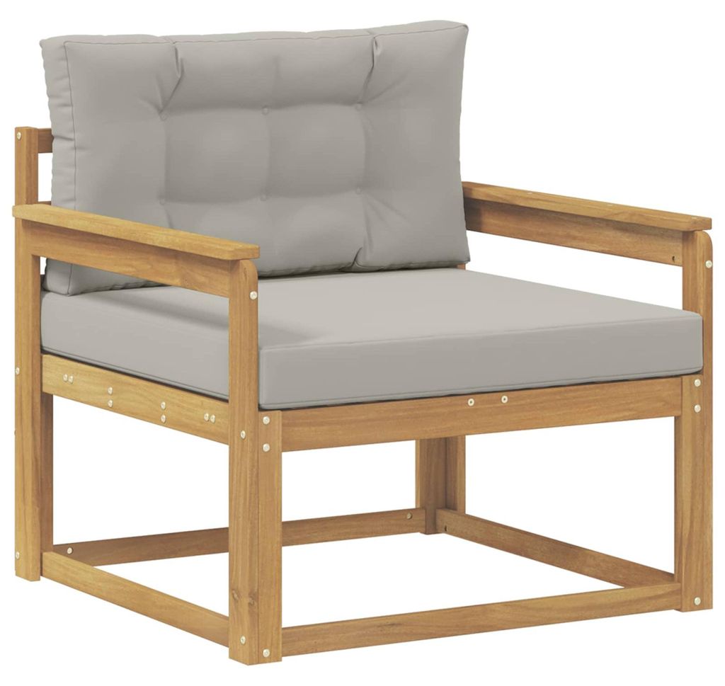 “2026 Modern“ Braun Outdoor Mittelsofa Polyester Weiß - Designermöbel 88730 - Sofas
