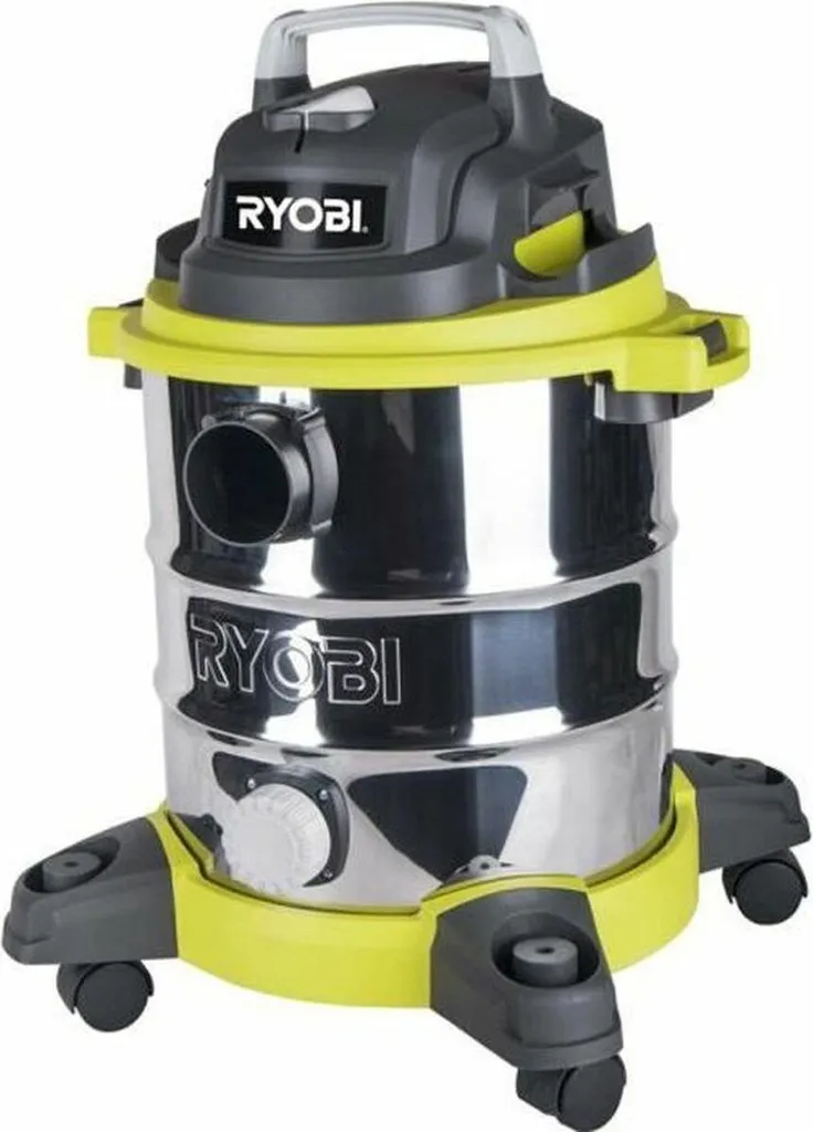 Aspirateur Ryobi RVC-1220I-G cuve inox 20 litres haute performance