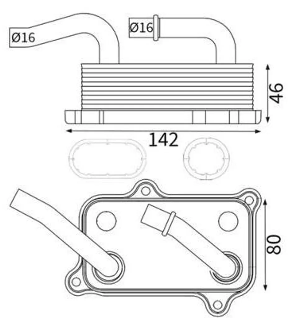 Stop surchauffe : Refroidisseur d'huile MAHLE pour Mercedes W211 W203