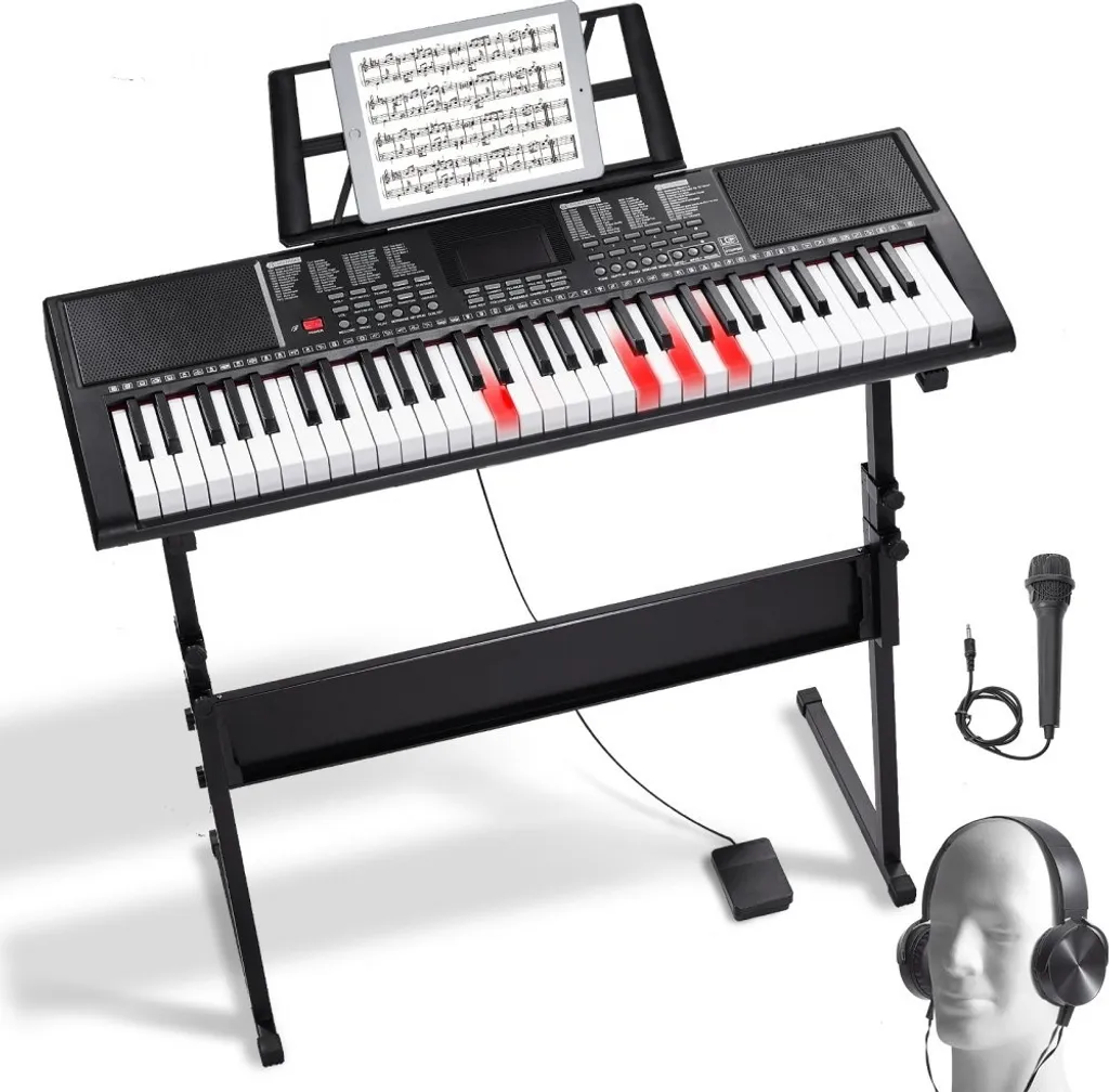 Piano numérique débutant 61 touches - Kit complet avec pied et pédale