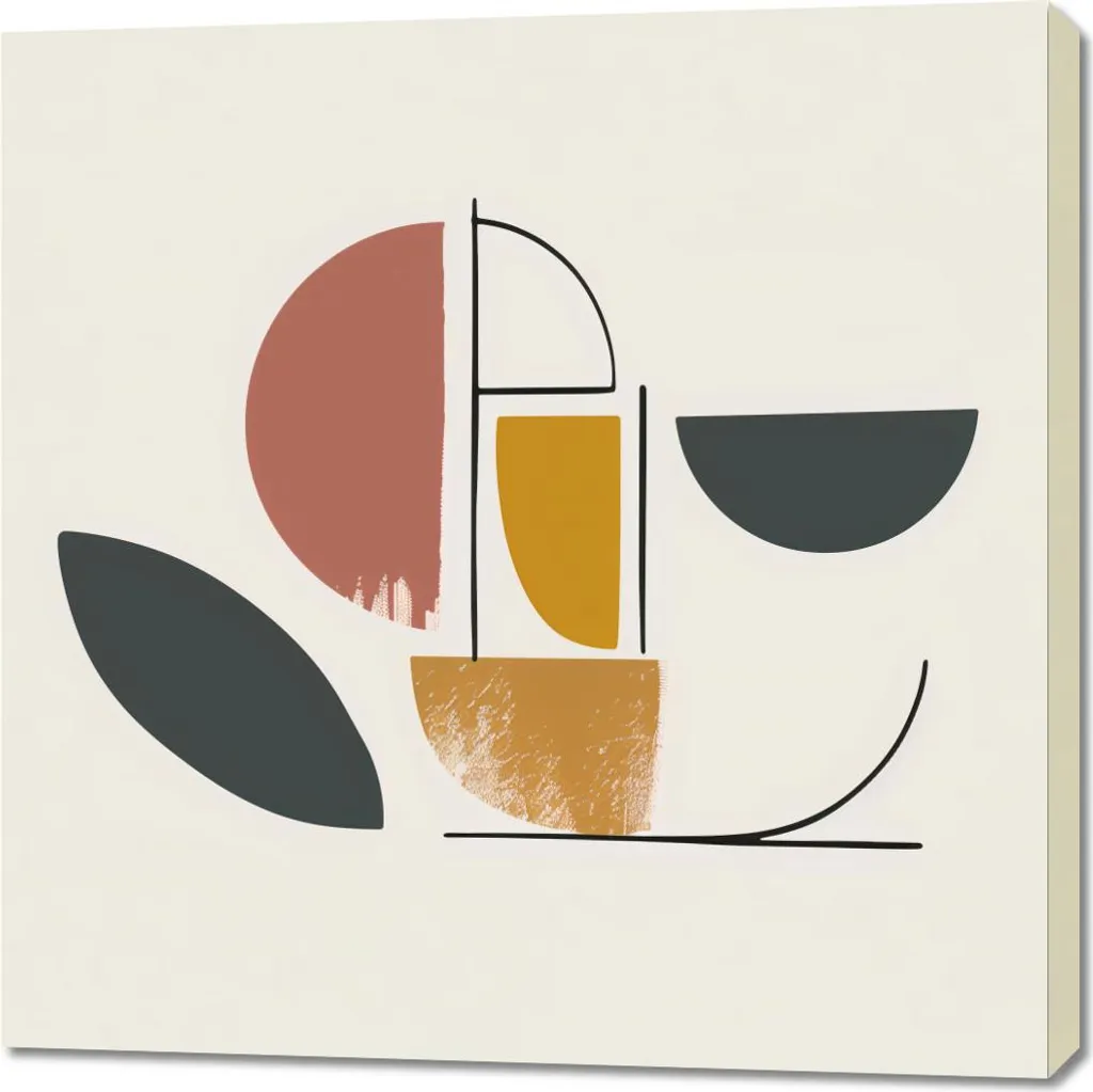 Décoration Murale Sphère de Couleurs 90x90 cm - Grand Tableau Design