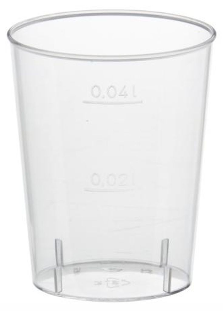 Bicchieri Papstar 4cl cristallo trasparente 42 x 42 x 52mm Immagine del prodotto 