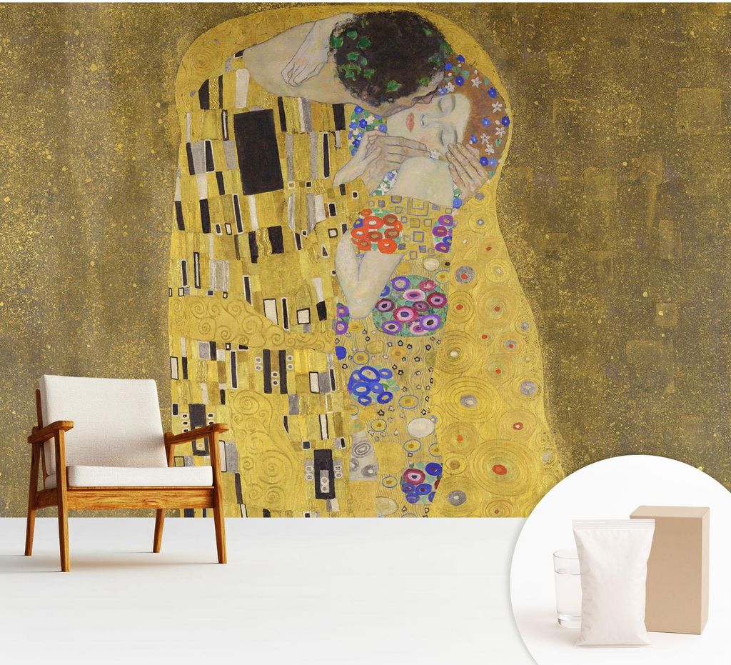 Fototapete - 312x219 cm - Tapete - Wandtapete - Wandbilder - Dekofolie - Tapete Folie - Wand - Dekoration - Wohnzimmer - Jugendstilpaar