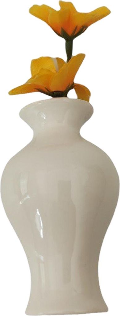 Mini-Keramikvase, Kühlschrankmagnet mit künstlicher Blume, für Zuhause, Büro, Küche, Spind, Kühlschrank, 3D-Miniatur-Blumenvase, magnetische ...