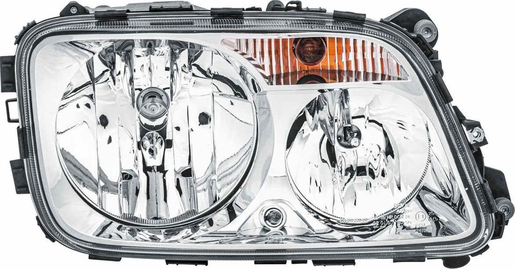 Hauptscheinwerfer rechts 24 V H7/H1 Halogen HELLA für MERCEDES-BENZ ACTROS