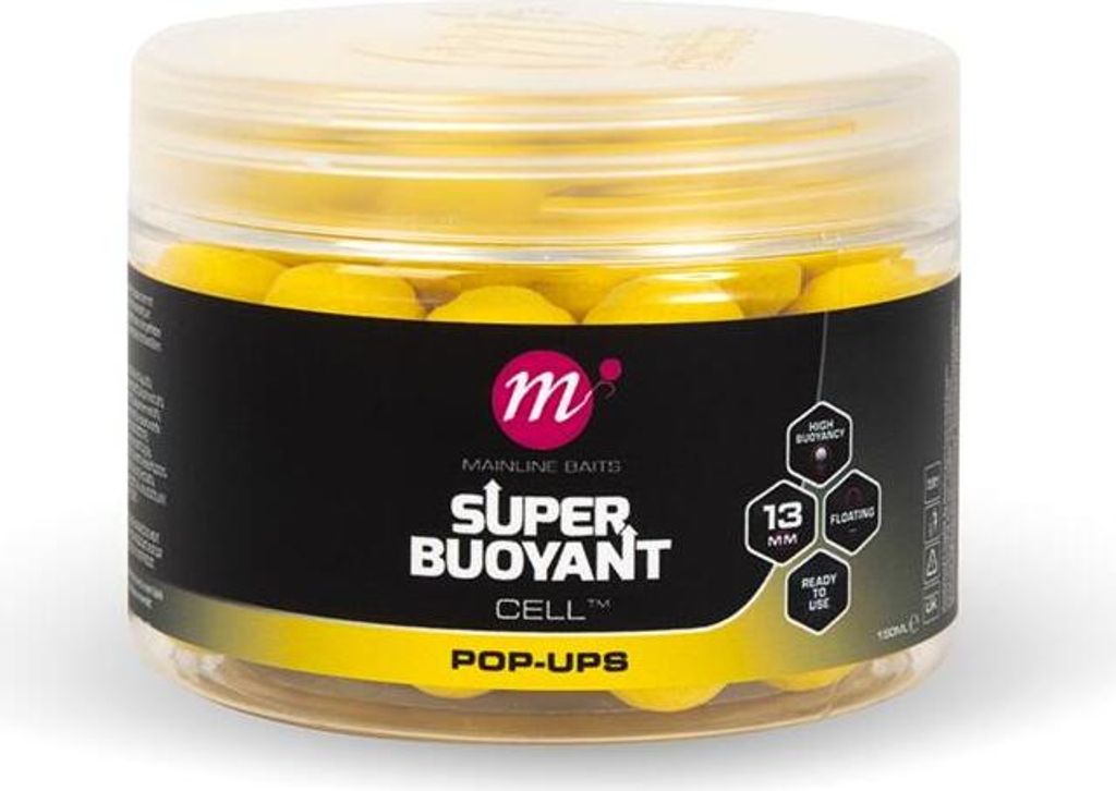Mainline Cell Super Buoyant Pop-Ups 13mm Gelbe Kugeln Produktbild 