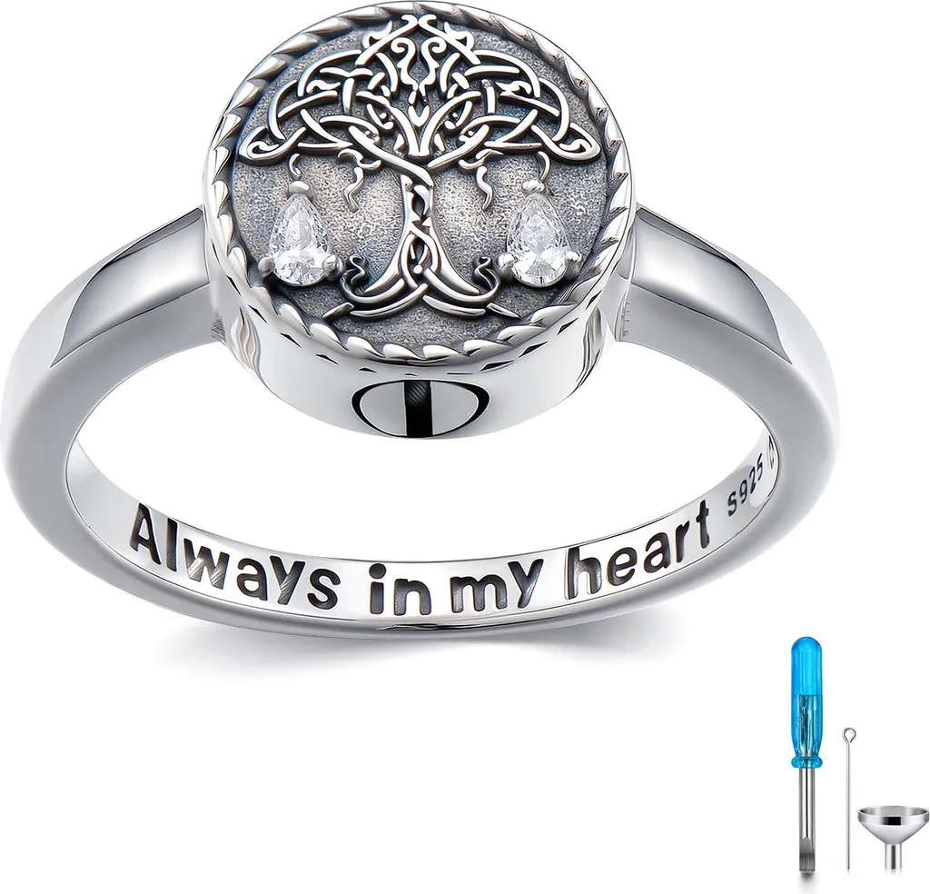 Anello Memoriale Uri Luxe As in Argento 925 - Design 19mm Handmade