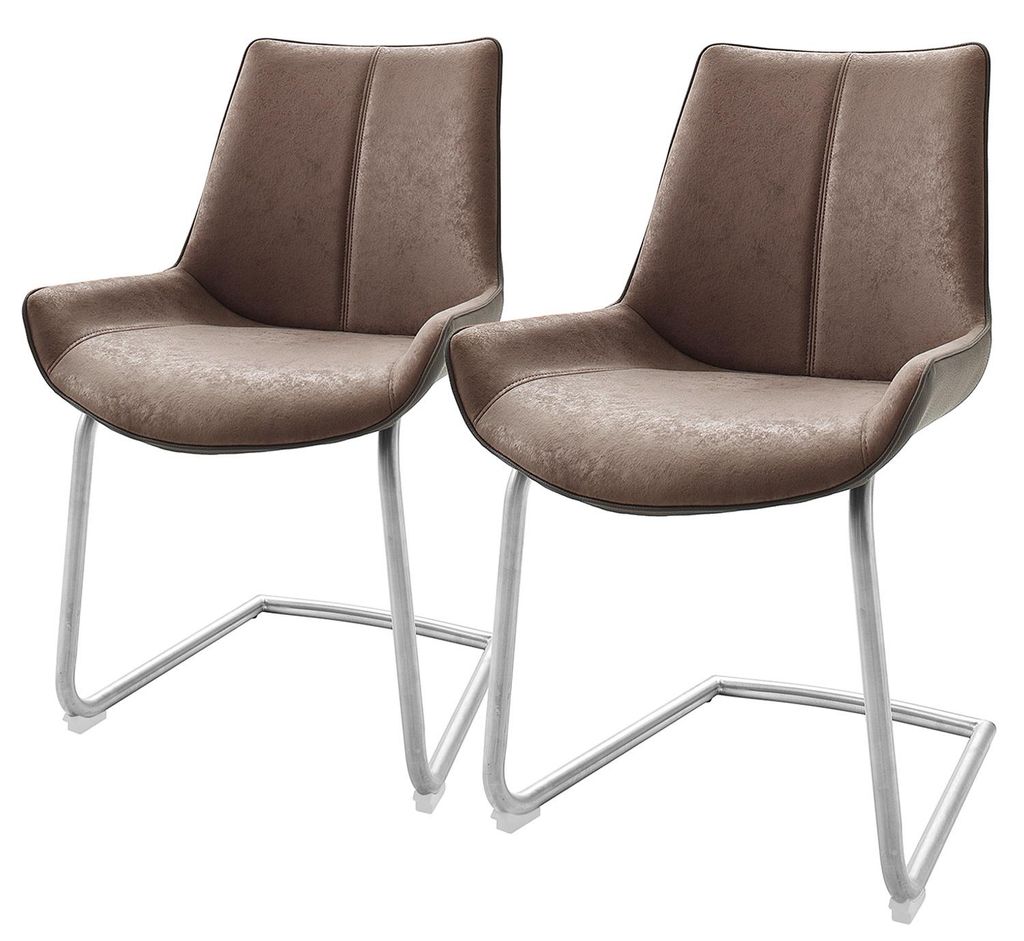 home24 Freischwinger - 2er-Set - Kunstleder Produktbild 