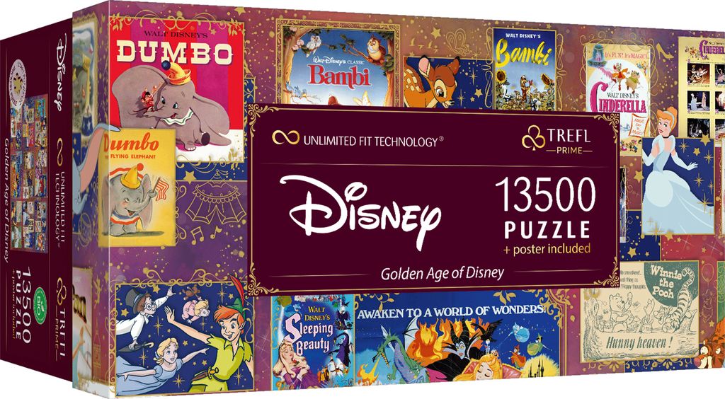 The image shows the packaging of a Disney puzzle.