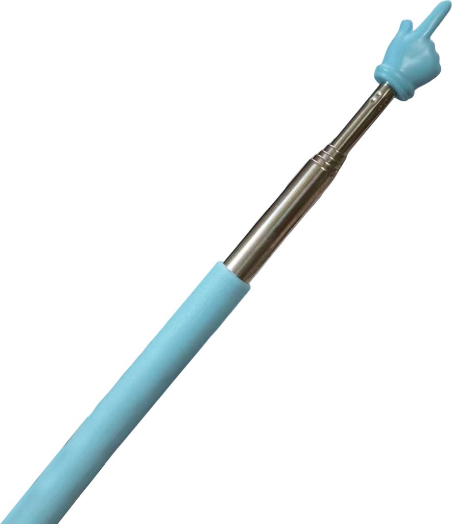 Ausziehbarer Fingerstab, einziehbarer Teleskop-Zeigestab für Klassenzimmerlehrer, Mini-Handheld-Presenter, Whiteboard-Präsentationszeiger