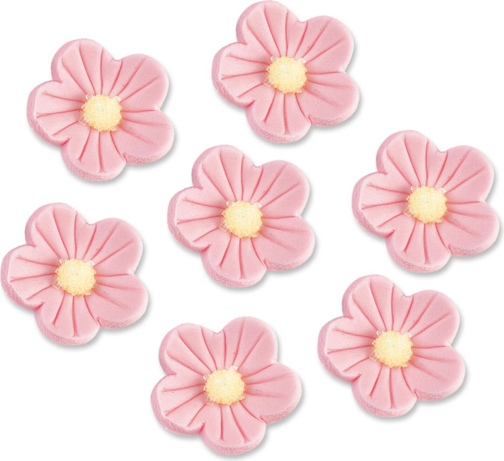 Günthart 24 Blumen rosa aus Zucker Produktbild 