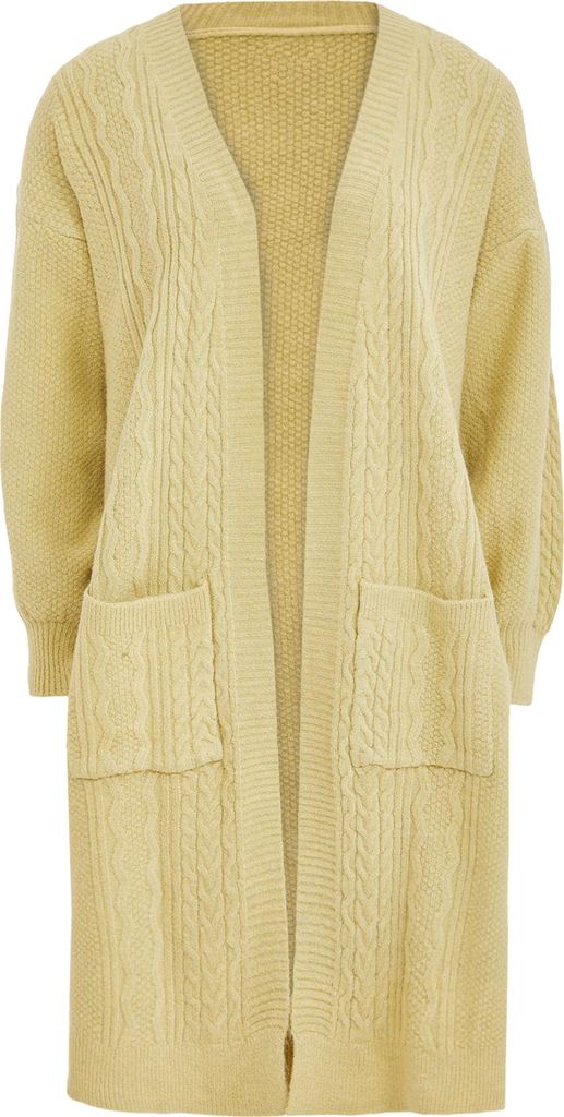 TANUNA damen strickjacke - moosgrün, M