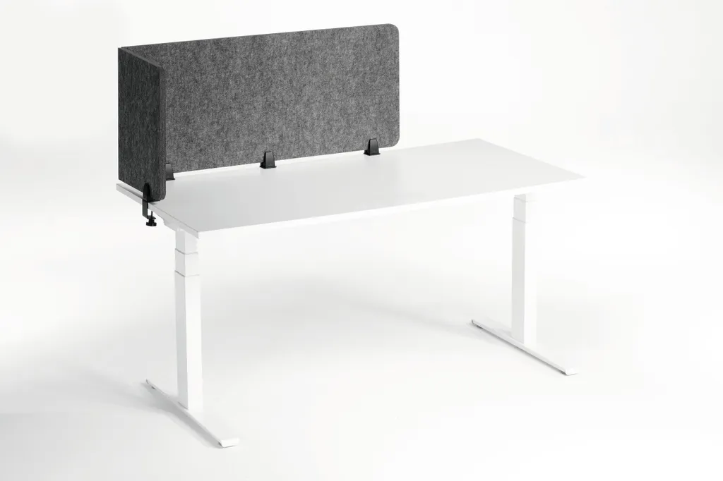 Panneau de séparation de bureau Gris 160cm Durable EFFECT Style Moderne - 9