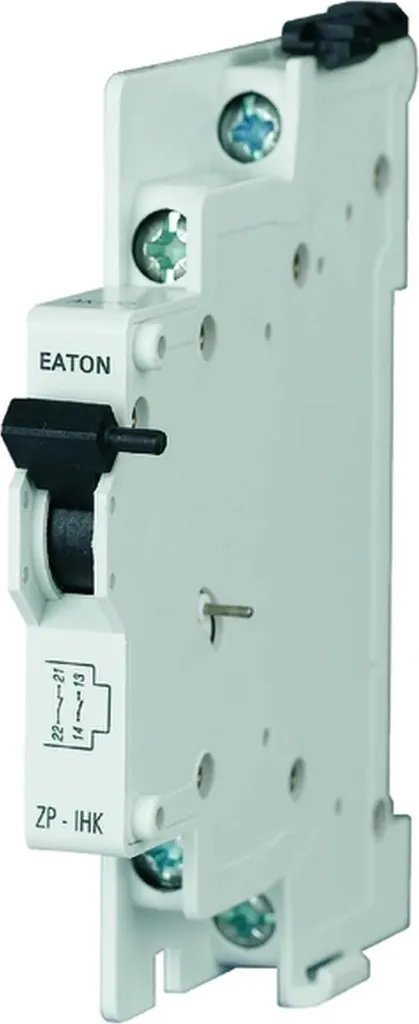 Module auxiliaire Eaton 1 contact F + 1 O haute fiabilité pour rail DIN