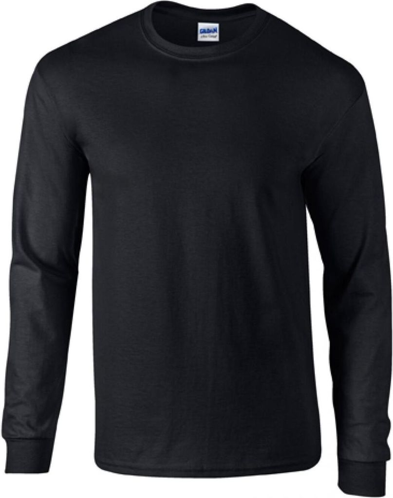 Gildan 2400 | Ultra Baumwolle Long Sleeve Herren T-Shirt - Farbe: Black - Größe: XXL