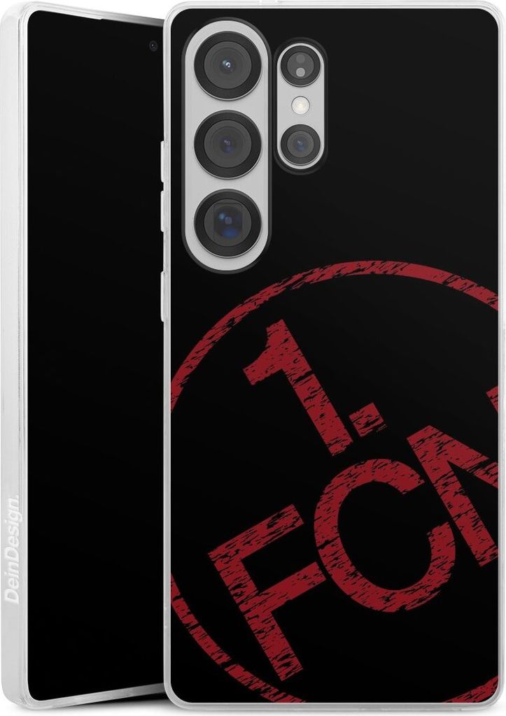 DeinDesign Slim Hülle für Samsung Galaxy S25 Ultra Silikon Case Ultra Dünn Handyhülle 1. FCN Fanartikel Textur