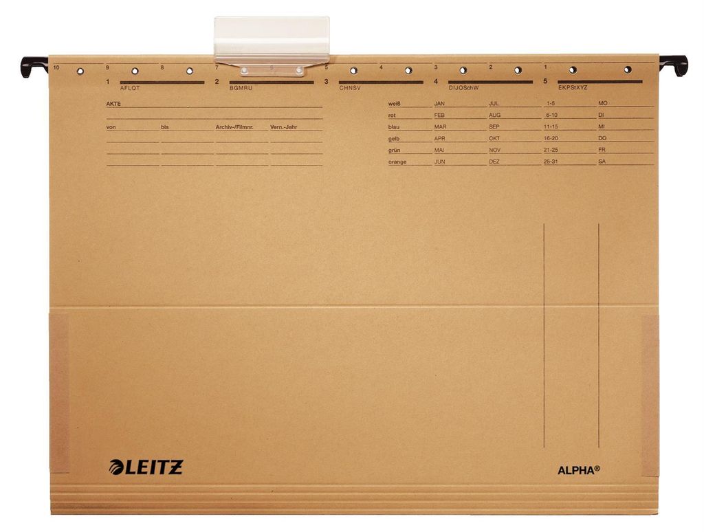 LEITZ 1916-00-00 25 tasche sospese LEITZ ALPHA® 1916 Immagine del prodotto 
