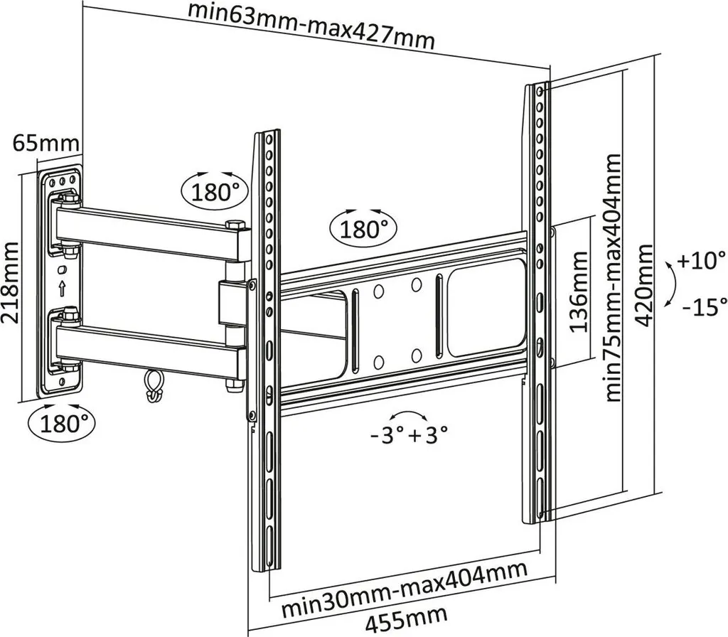 Support TV 32-55 Pouces Stable : Fixez votre Écran au Mur sans Risque - 11