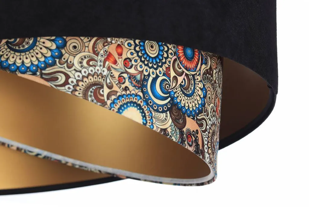 Offerta Lampada Sospensione BLACK PATTERN Nero Oro - Design Top - 3