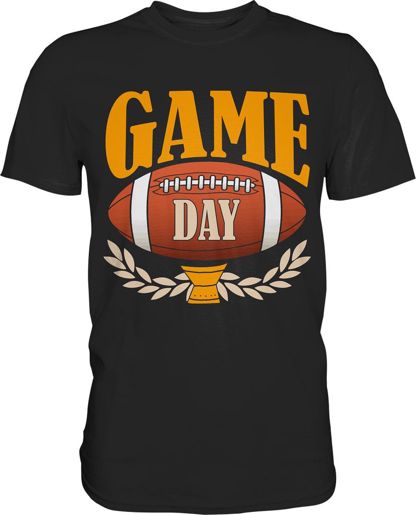American Football Spieltag T-Shirt – Black / 5XL Produktbild 