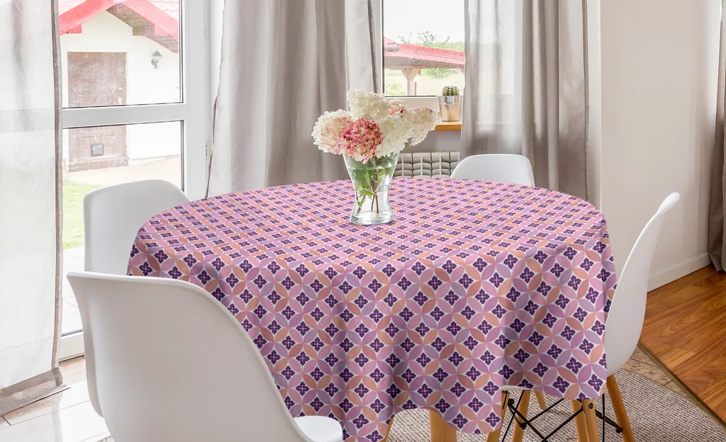 Tovaglia Rotonda Professionale 150cm ABAKUHAUS Vintage Flowers