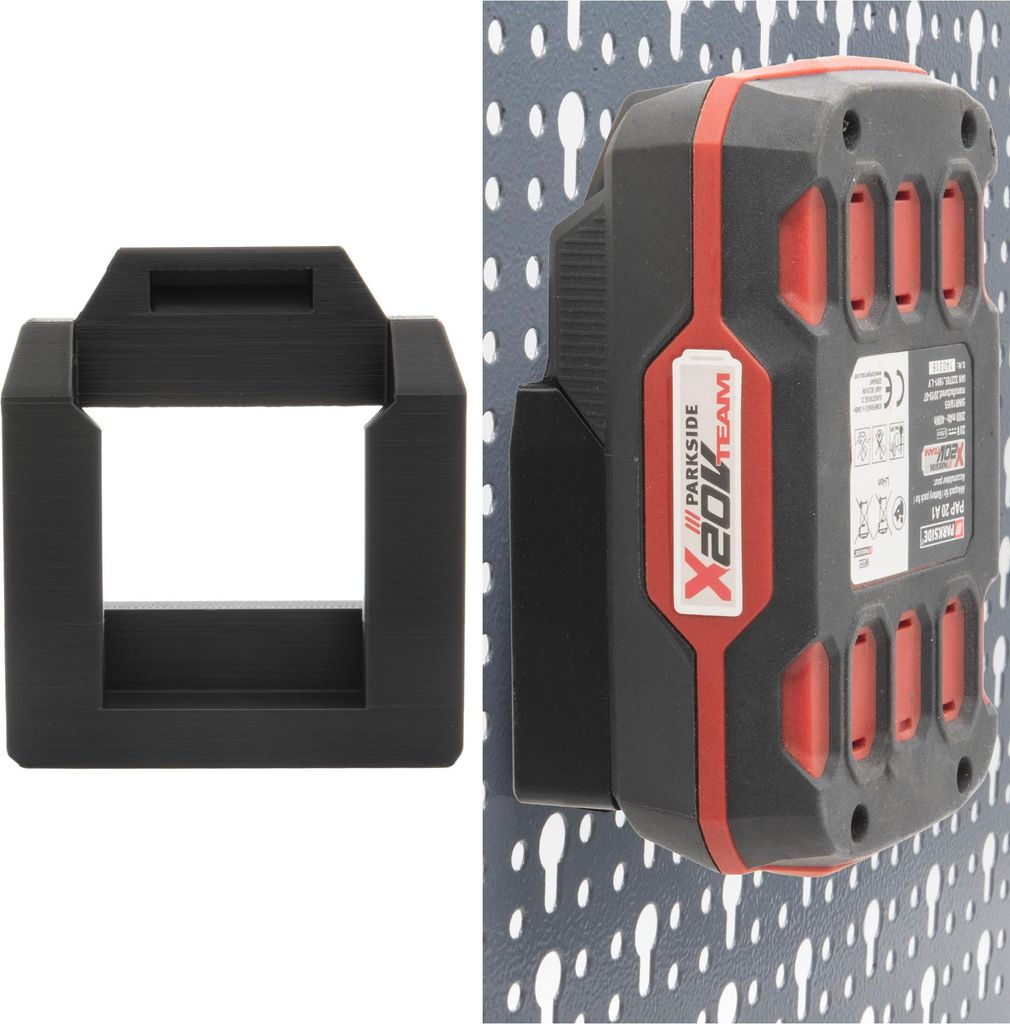 Akku Halter für Parkside 20V für Küpper Lochwand Halterung Wandhalterung Lidl