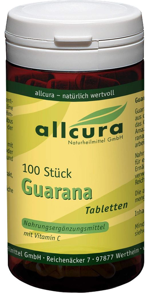 allcura Guarana Tabletten, 100 St. Tabletten Obrázok produktu 