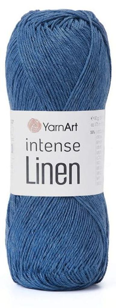 YarnArt Intense Linen 4128 Dunkeljeans – luftiges Produktbild 