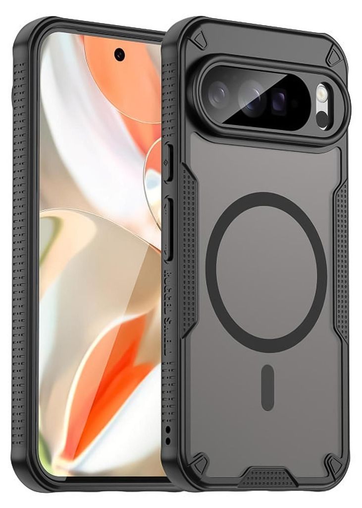 Defender Hülle für Google Pixel 10 Pro XL Schutzhülle Matt Schwarz Magsafe Backcover Handy Case