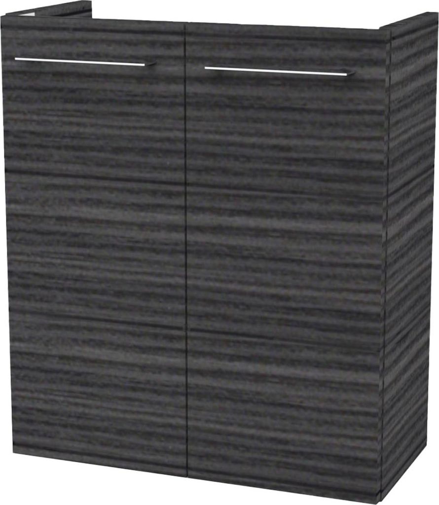 Fackelmann B.PERFEKT Waschbeckenunterschrank schmal Unterschrank für Waschtisch im Gäste-WC (52 cm x 60 cm x 24 cm) 2 Türen SBC Badezimmerschran...