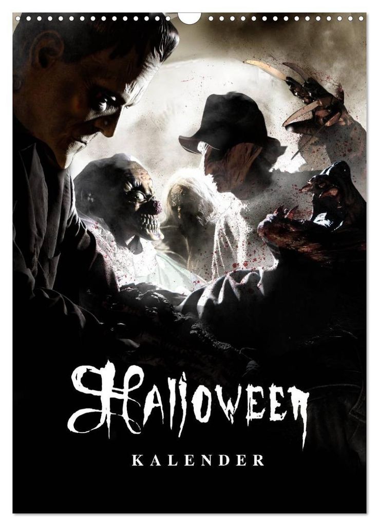 Halloween Optische Illusionen - Kalender 2027 (Wandkalender 2027 DIN A3 hoch), CALVENDO Monatskalender