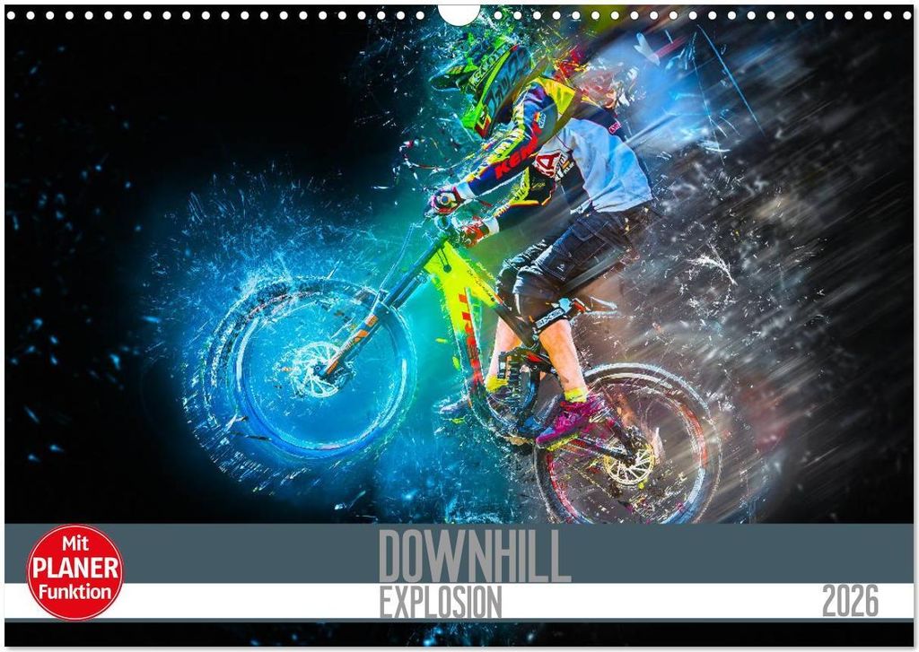 Downhill Explosion (Wandkalender 2026 DIN A3 quer), CALVENDO Monatskalender