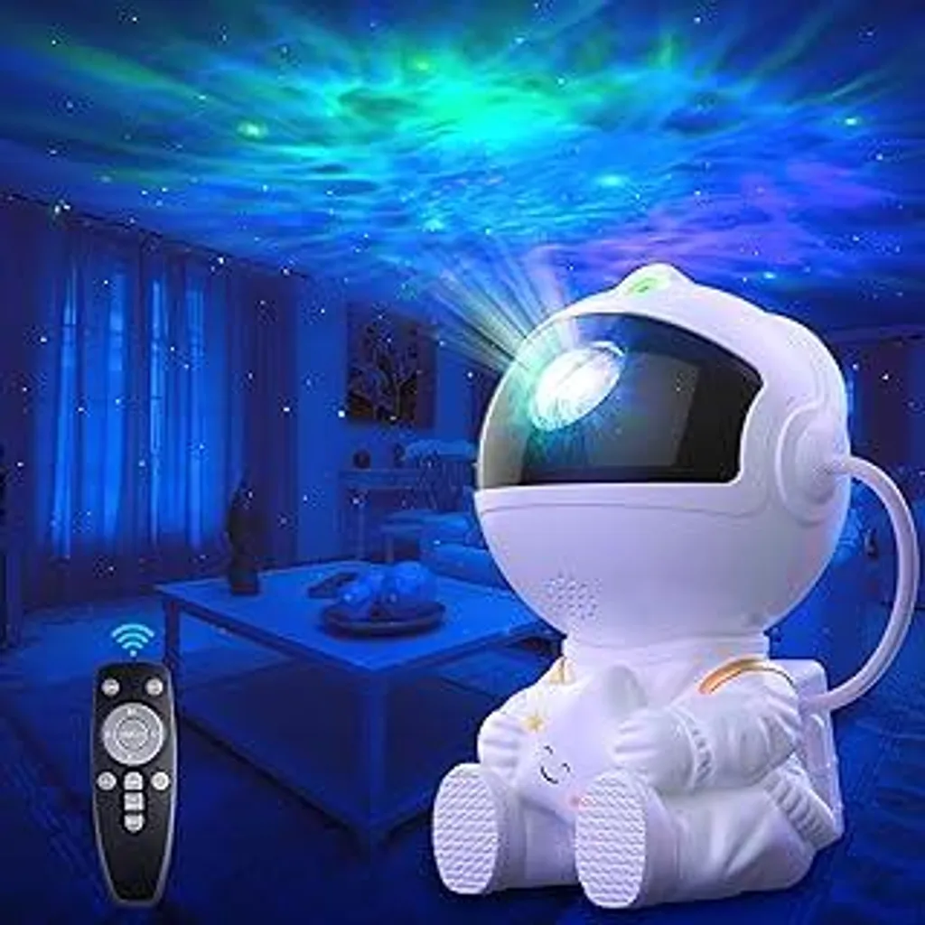 Lampada Astronauta Macchiatto Proiettore Galassia - Regalo Originale