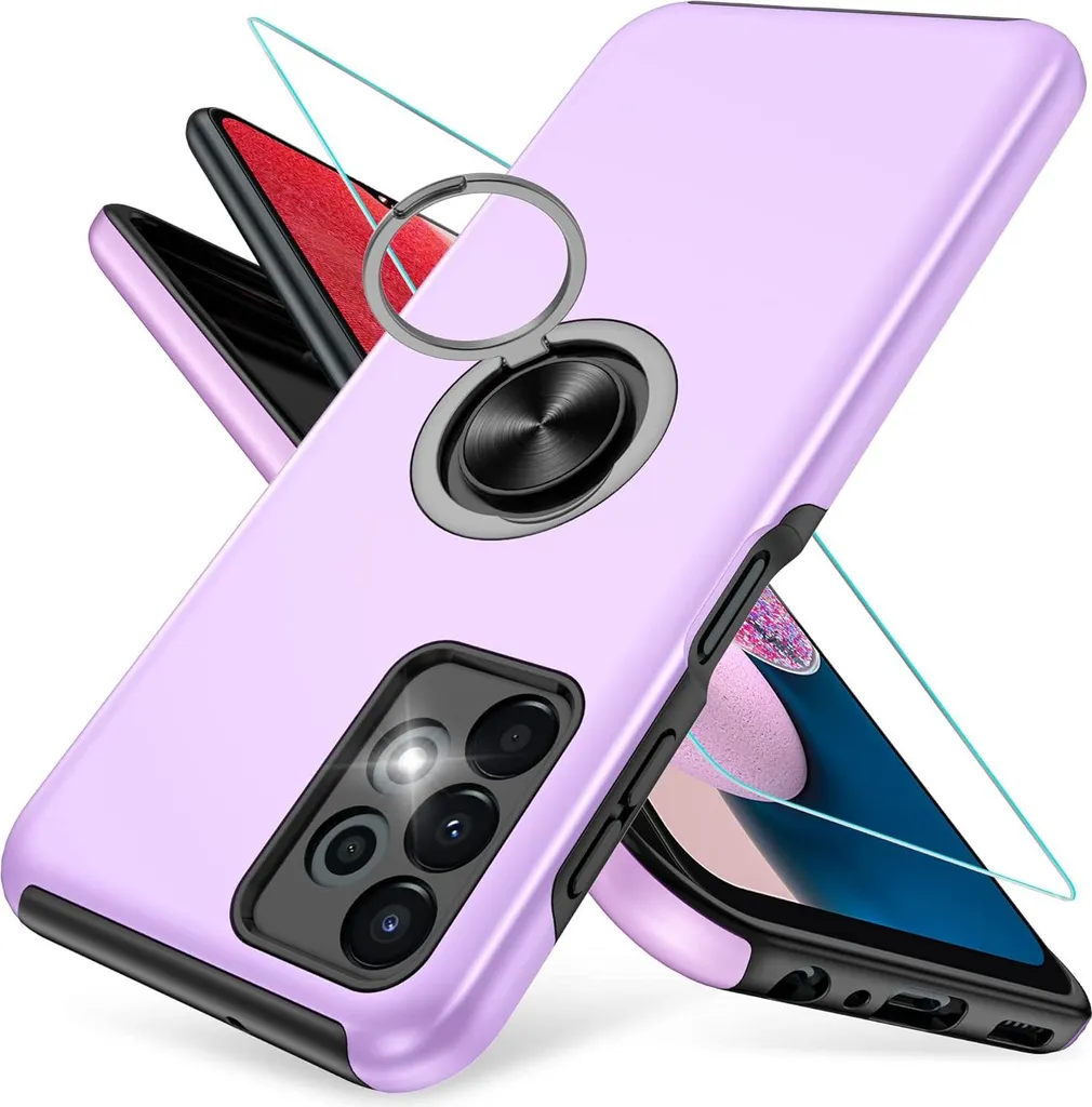 Évitez les Chutes du Samsung A13 4G avec cette Coque Anneau Violet