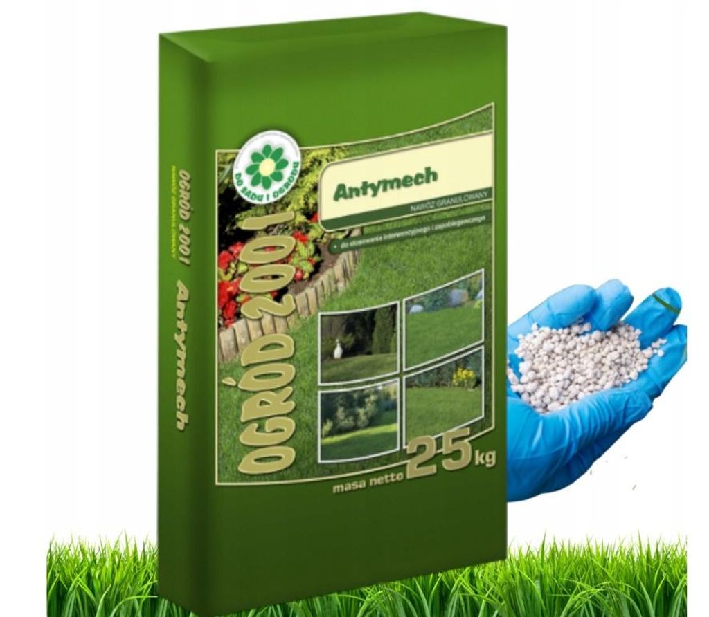 S-POL ANTYMECH 25 kg 2-in-1-Dünger mit Eisensulfat – beseitigt Moos