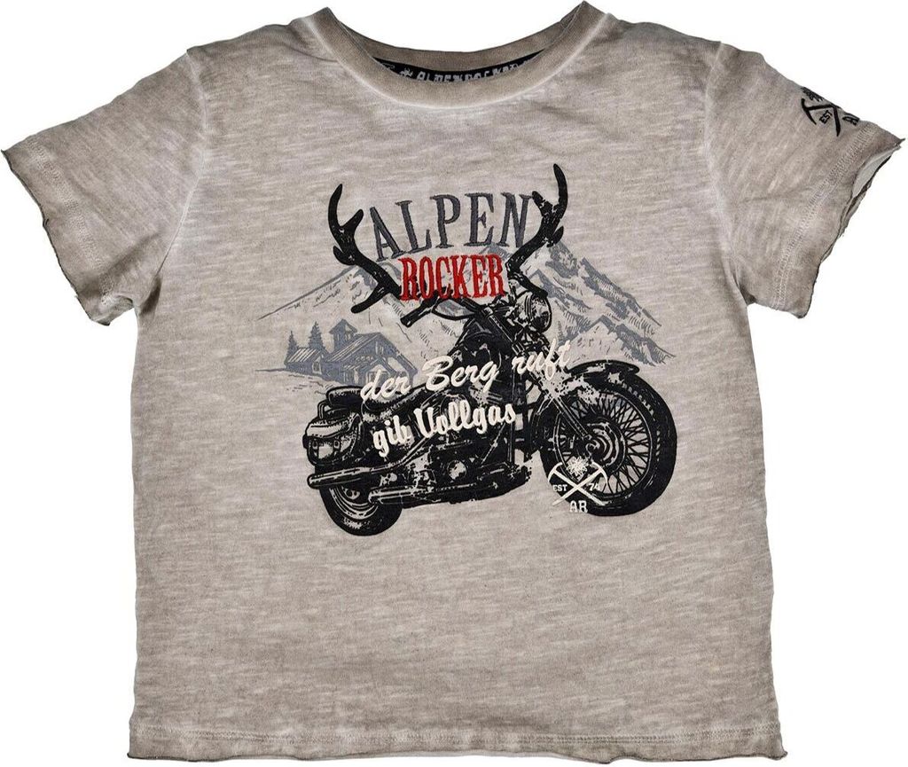 BONDI Jungen T-Shirt "Gib Vollgas" 29907 | Used Stone Produktbild 