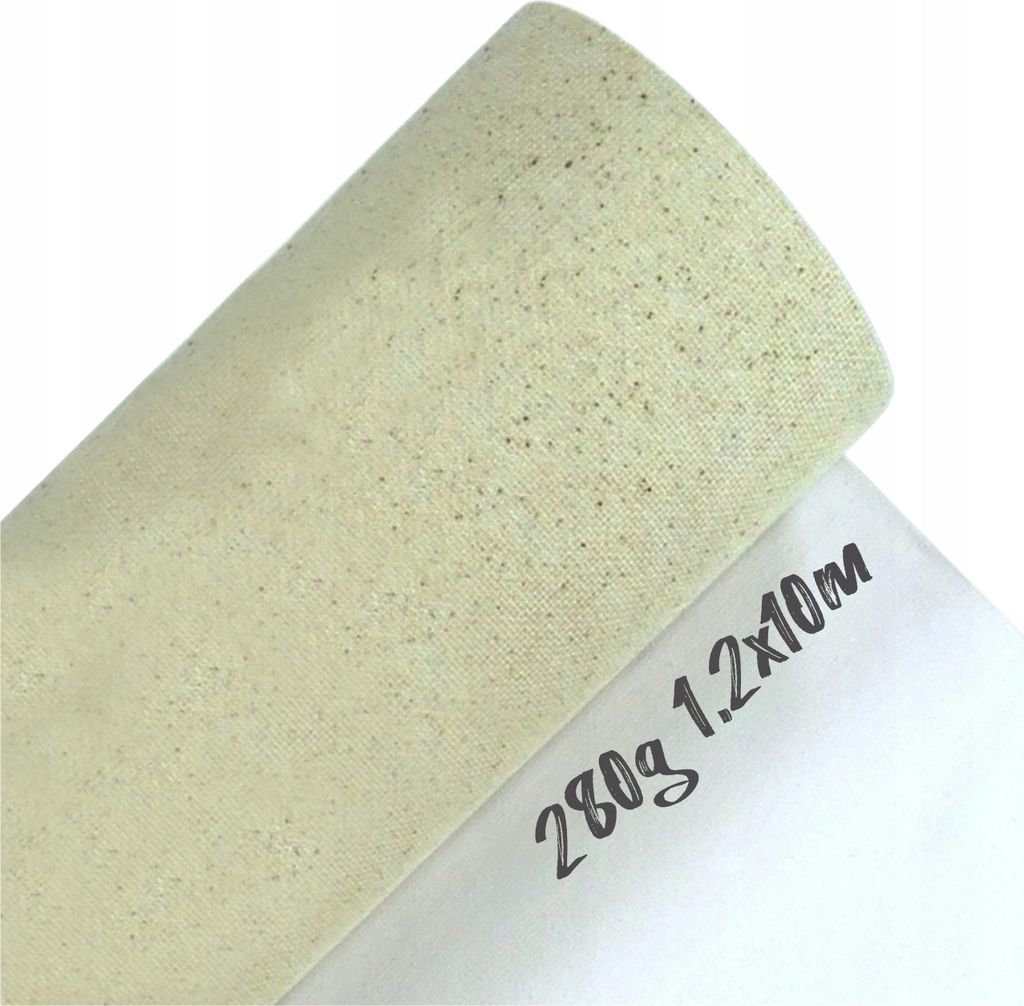 Płótno malarskie w rolce 1,20 x 10 m – 280 g/m² – 100% Zdjęcie produktu 