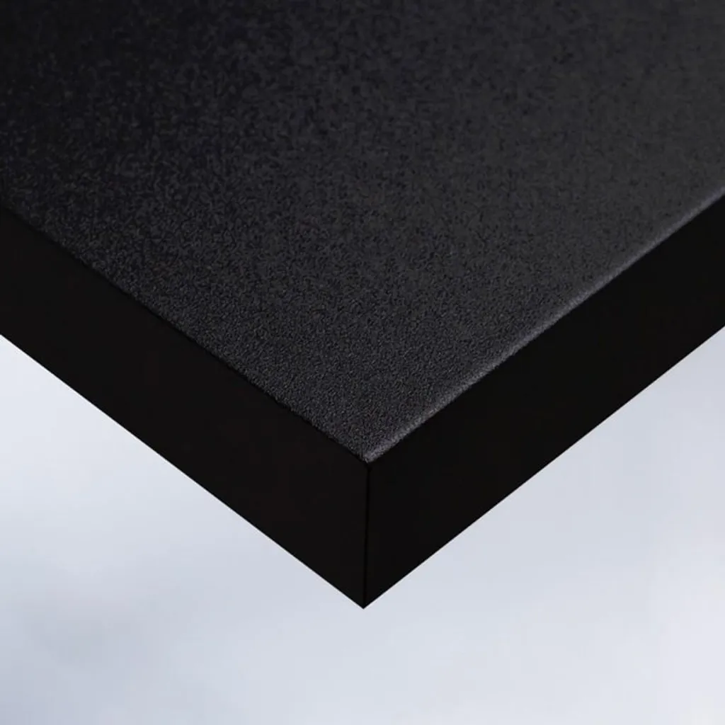 Papier peint autocollant noir mat Eco finition sobre en 122 cm par 10 m