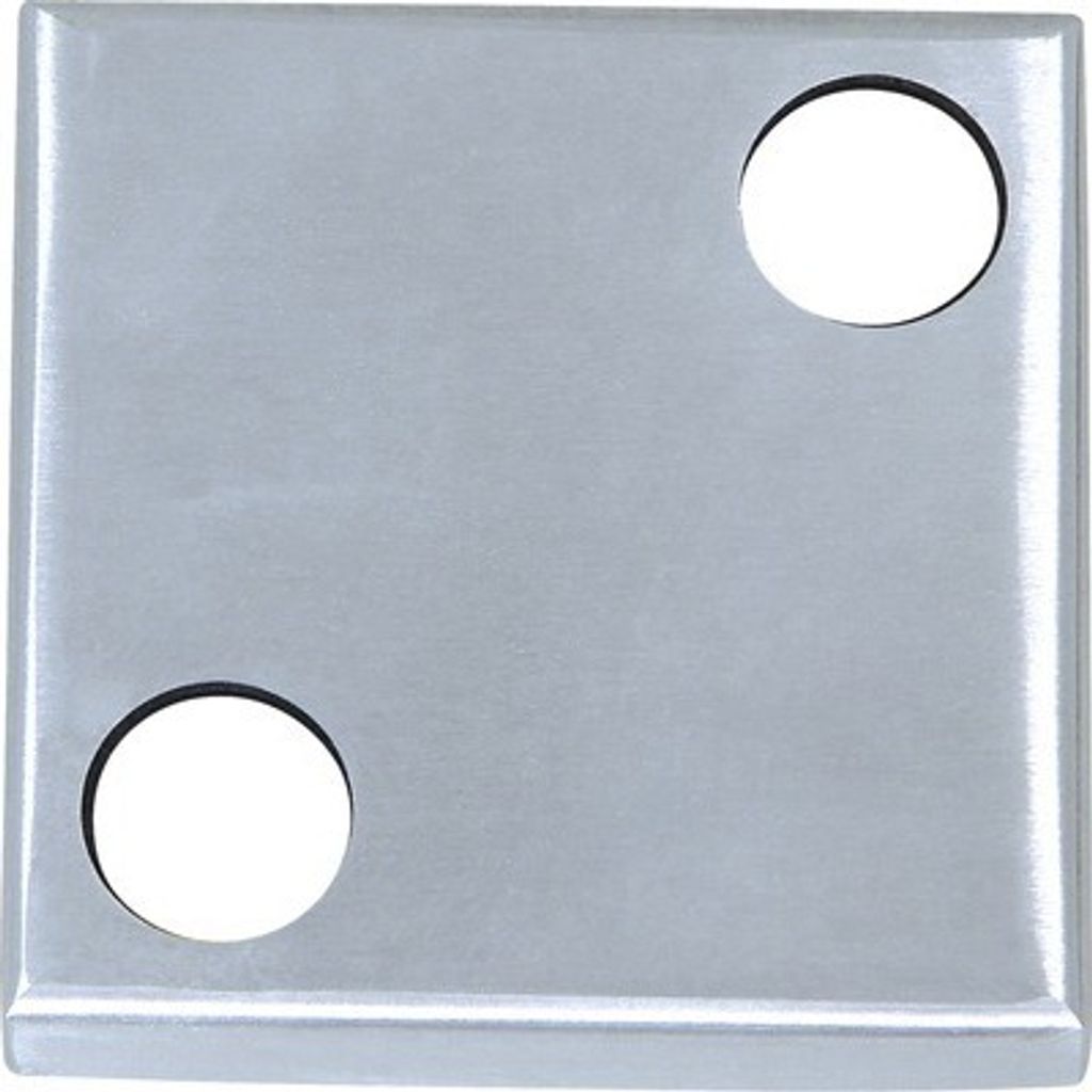 Abdeckrosette seitliche Montage Edelstahl V4A