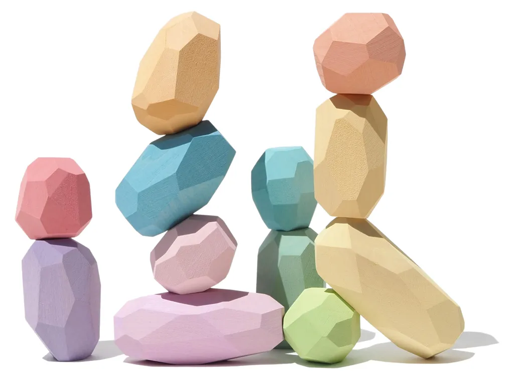 Jouets éducatifs bois Ocamora Teniques 12 pièces sans plastique