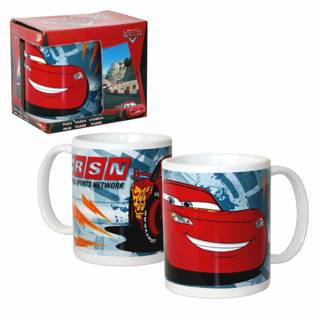 Cars Mc Queen Frühstücksset  Teller Becher Müslischale Geschirr Kinder Disney 