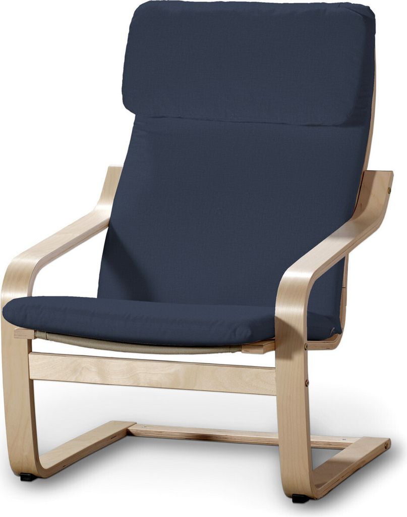 Dekoria Bezug für Poäng Sessel I, dunkelblau, Sessel Poäng