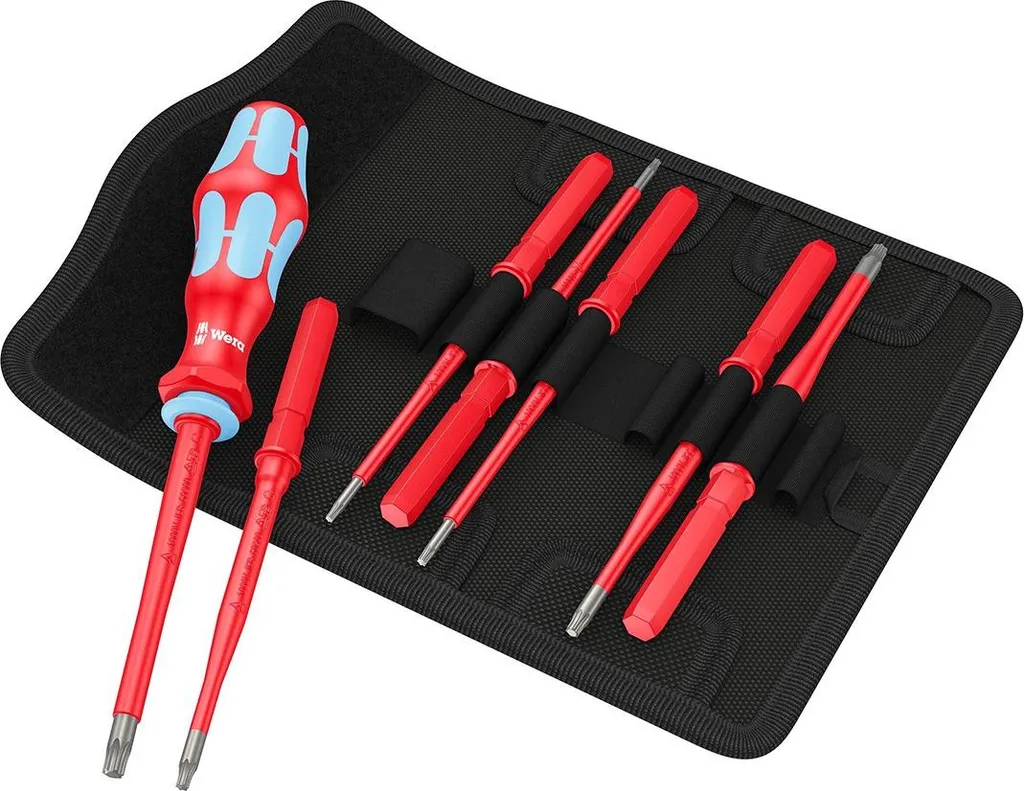 Set de tournevis isolés 1000V Wera KK VDE Stainless avec lames fines