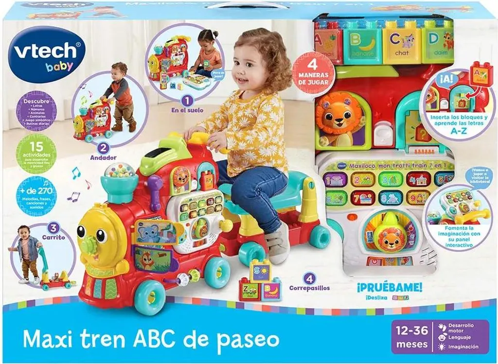Apprendre à Marcher Sans Chute : Maxi Train ABC VTech Stable et Ludique - 7